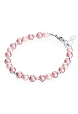 gorgeous small pink baby pearl bracelet